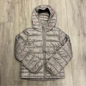Gap Kids Grey Lightweight Puffer Jacket - Kid Size M
